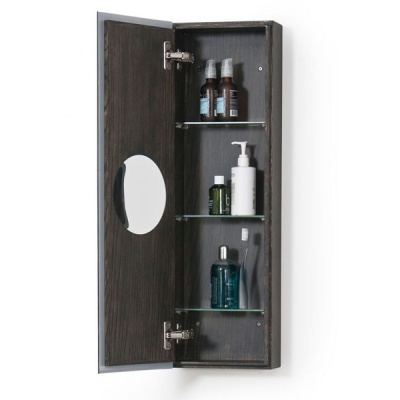 Dark Oak Slimline 800 Bathroom Cabinet